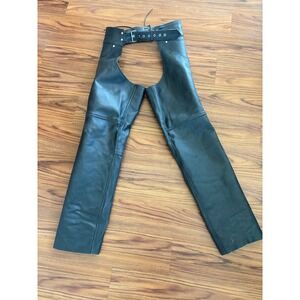 Allstate leather motorcycle chaps sz medium